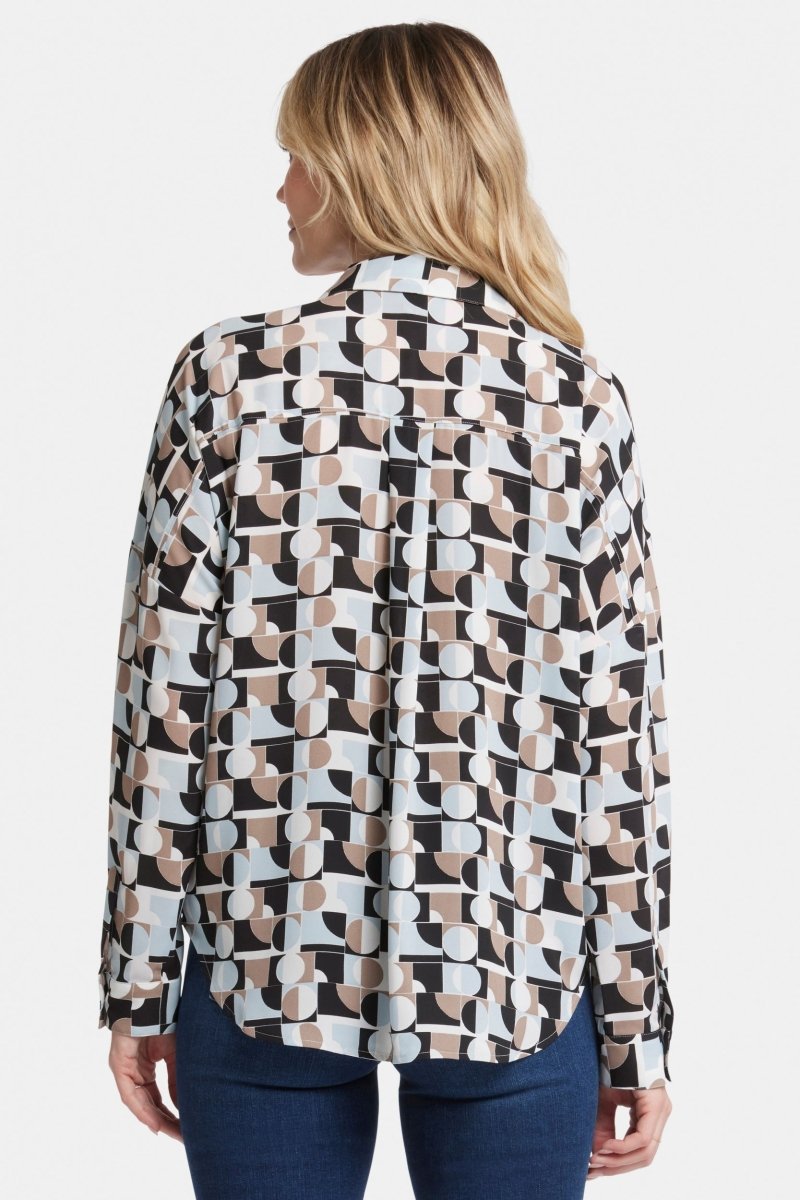 Becky Blouse Graphic Print | Light &amp; Fog | Blouse | NYDJ