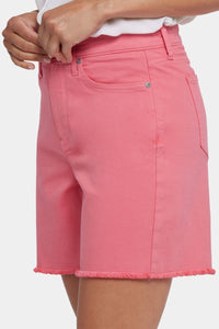Berkyn Relaxed Denim Shorts With Super High Rise | Spiced Coral | Shorts | NYDJ