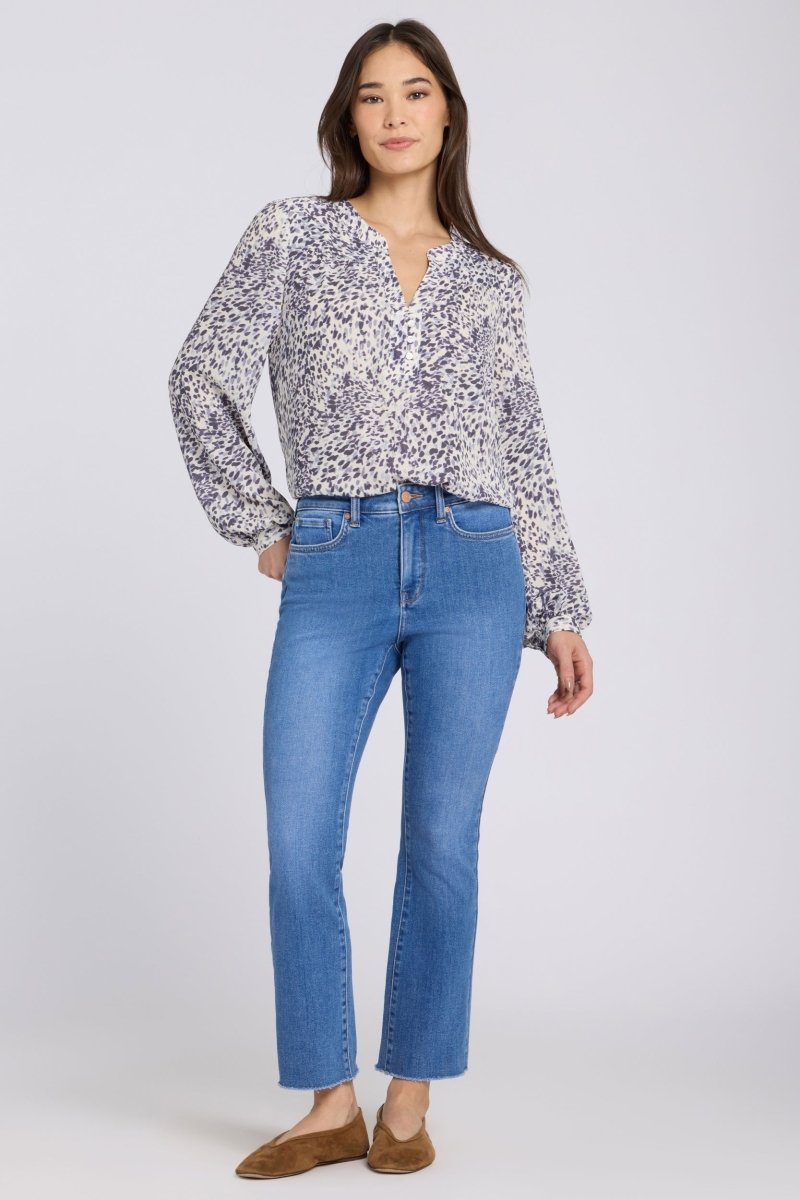 Billie Mini Bootcut Ankle Jeans With High Rise | Blue Paradise | Denim | NYDJ