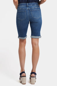 Briella 11 Inch Denim Shorts With Roll Cuffs | Valencia Surf | Shorts | NYDJ