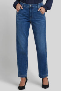 Brooke Loose Straight Jeans | Opera Blue | Denim | NYDJ
