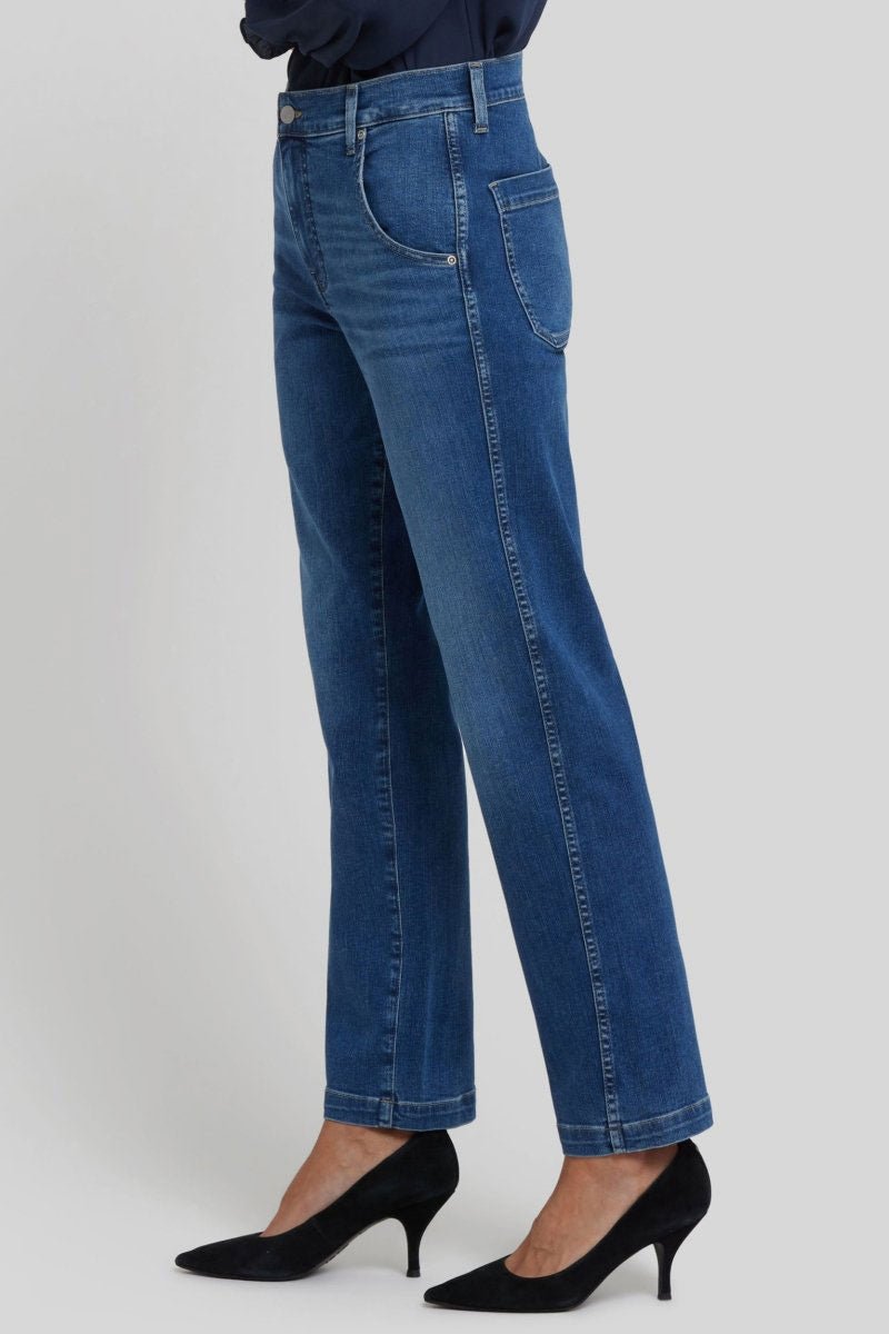 Brooke Loose Straight Jeans | Opera Blue | Denim | NYDJ