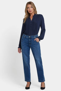 Brooke Loose Straight Jeans | Opera Blue | Denim | NYDJ