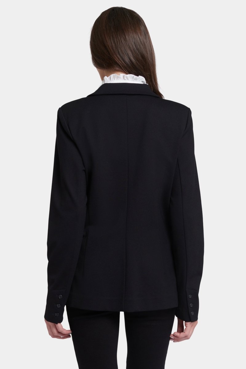 Classic Blazer Jacket in Ponte Knit | Black | Blazer | NYDJ
