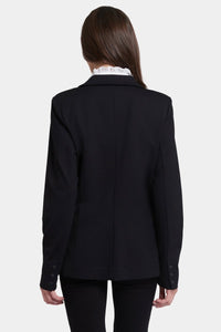 Classic Blazer Jacket in Ponte Knit | Black | Blazer | NYDJ