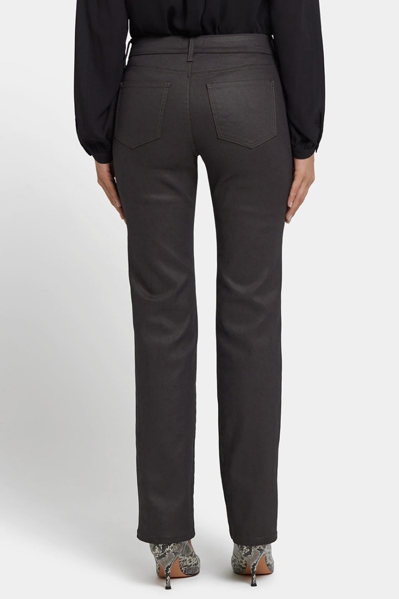 Coated Marilyn Straight Jeans | Vintage Barnwood Coated | Pants | NYDJ