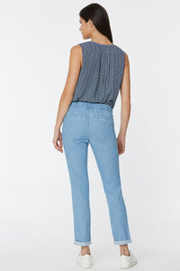 Drawstring Slim Jogger Ankle Light Blue Chambray | Light Stone | Denim | NYDJ