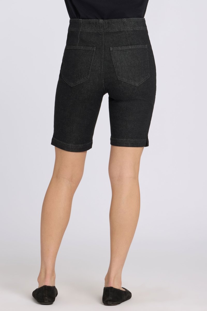 Ella Denim Shorts With High Rise | Black Rinse | Denim | NYDJ