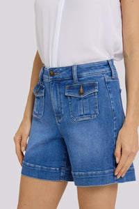 Ella Denim Shorts With High Rise | Salton | Denim | NYDJ