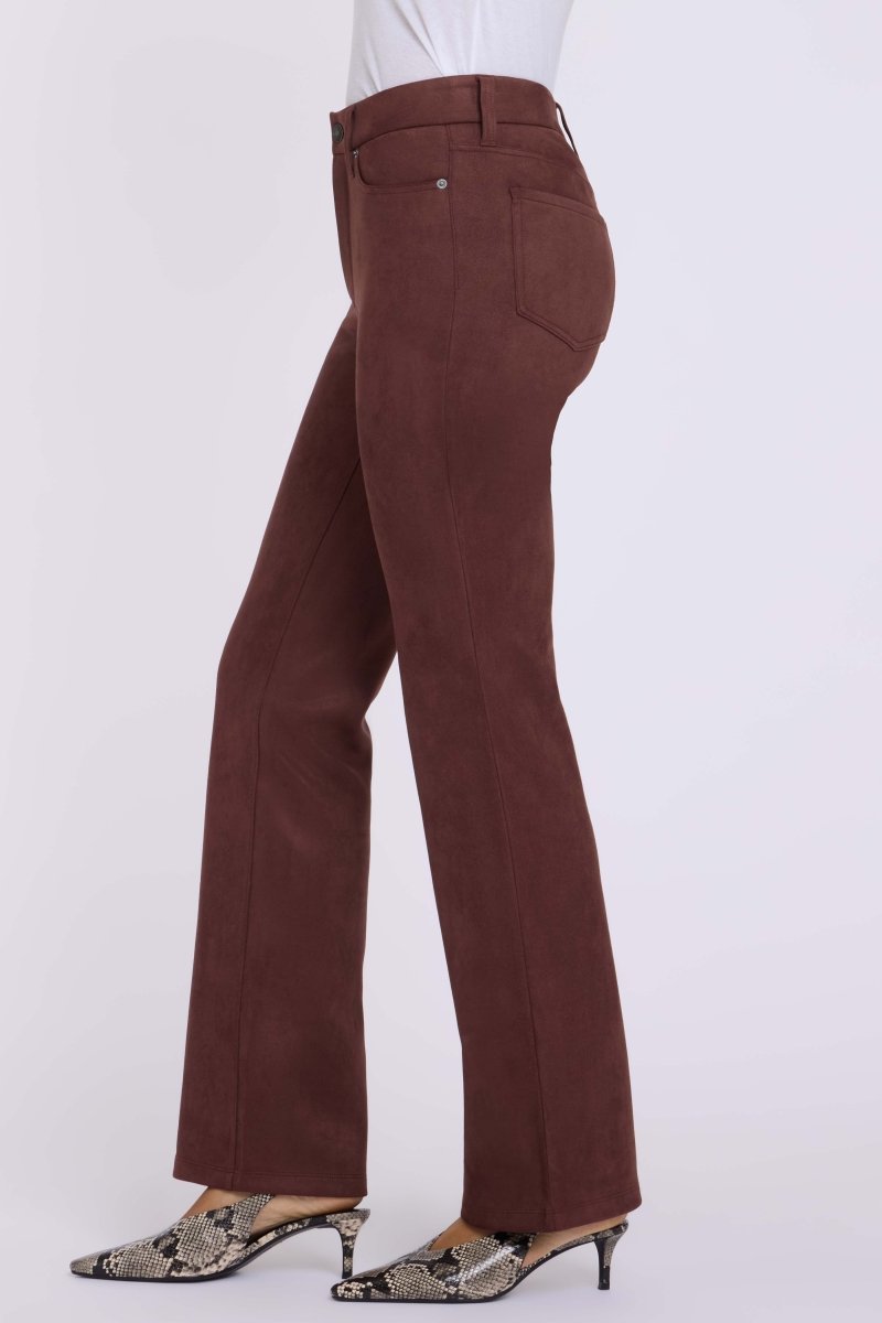 Faux Suede Brooklyn Bootcut Pants Sculpt-Her™ Collection | Chocolate Fondant - NYDJ