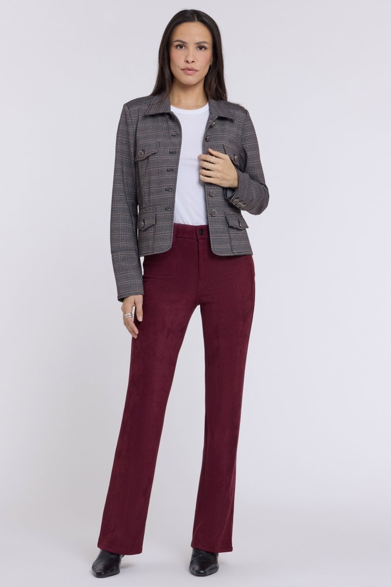 Faux Suede Brooklyn Bootcut Pants Sculpt-Her™ Collection | True Burgundy - NYDJ