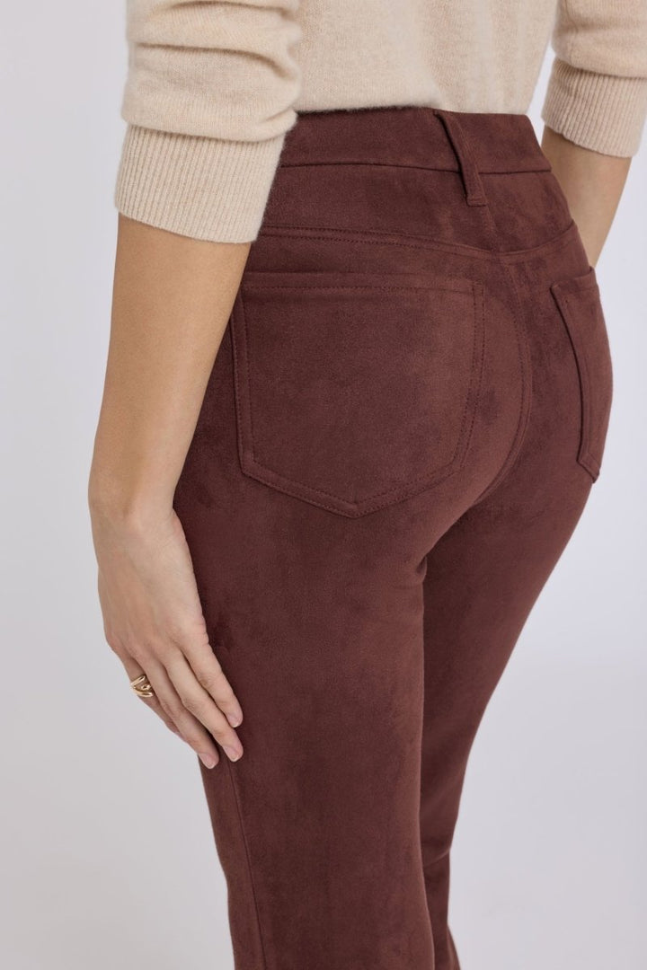 Faux Suede Marilyn Straight Pants Sculpt-Her™ Collection | Chocolate Fondant - NYDJ