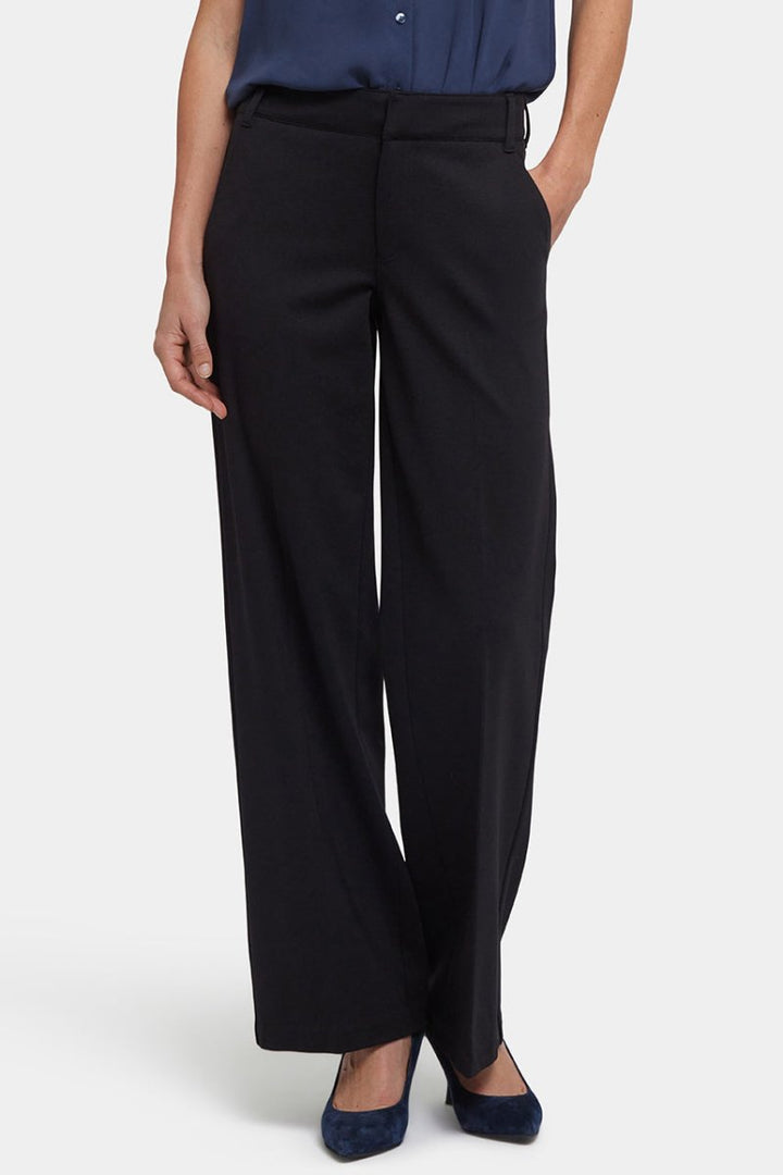 Fiona Pants in Ponte Knit | Black | Trouser | NYDJ