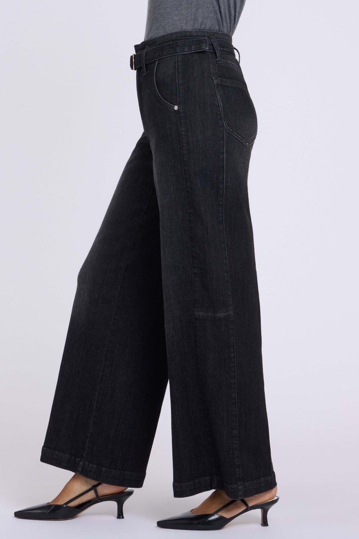 Gracie Wide Leg Jeans | Viola Black - NYDJ