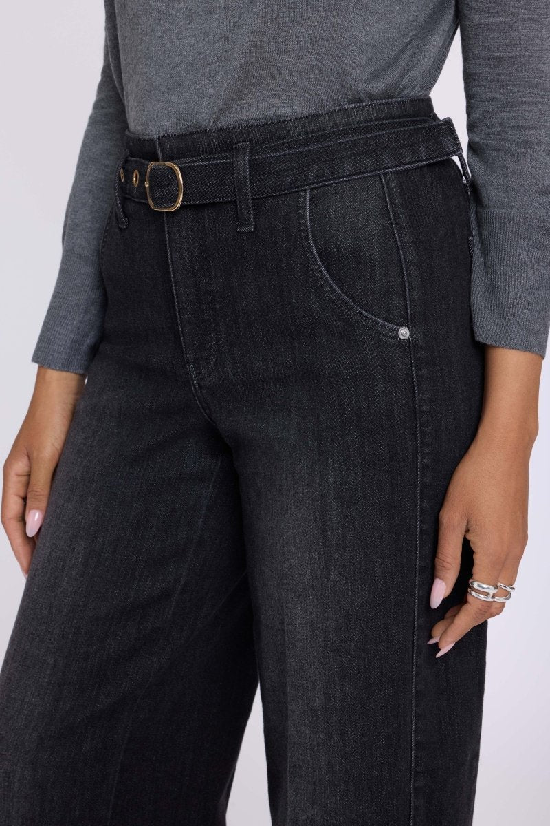 Gracie Wide Leg Jeans | Viola Black - NYDJ