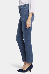 High Rise Sheri Slim Medium Blue Premium Denim | Landslide | Pants | NYDJ