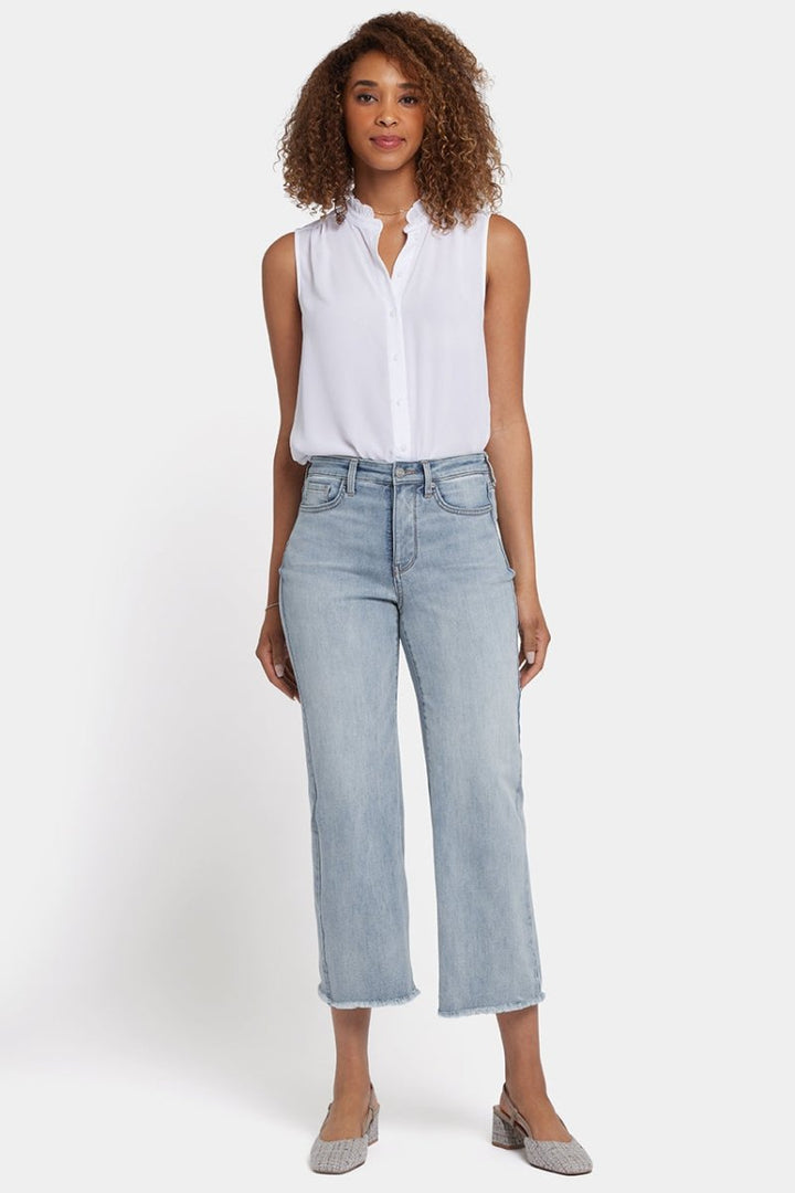 HR Coco Relaxed Wide Leg Crop | Santiago sea | Pants | NYDJ