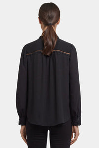 Janie Blouse | Black | Blouse | NYDJ