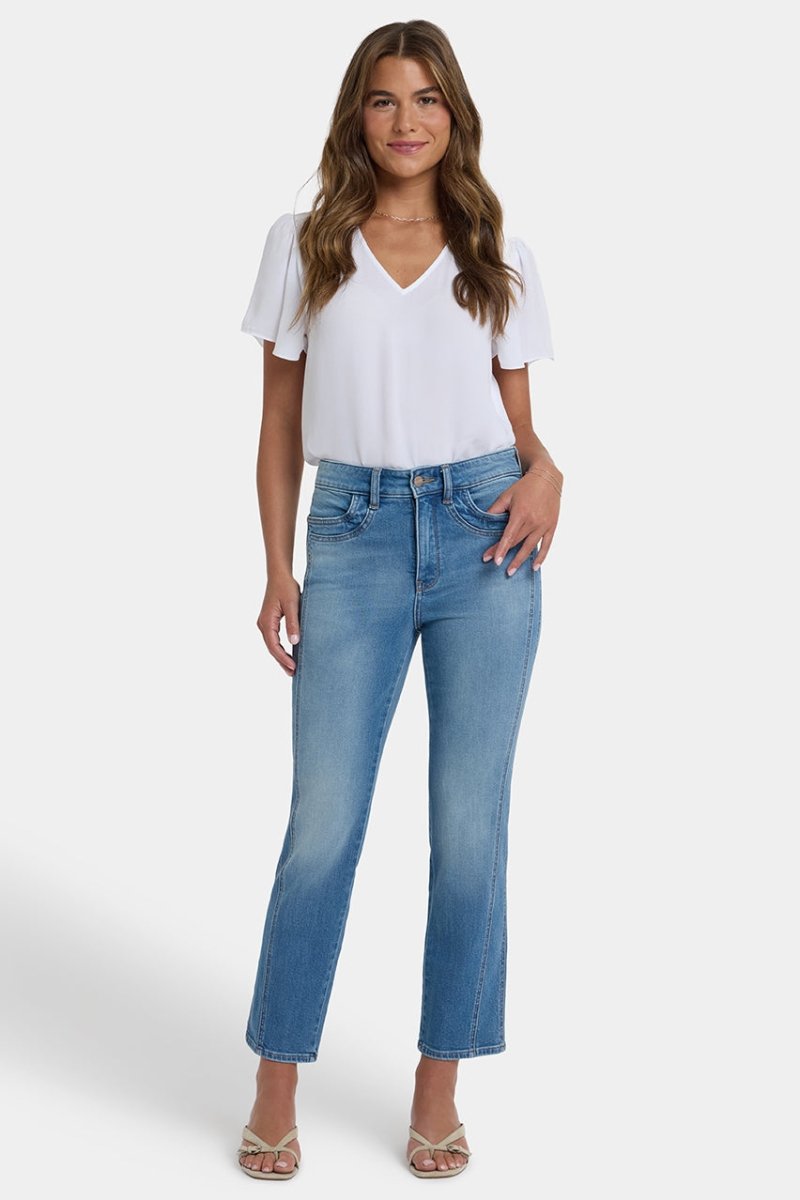 Marilyn Straight Ankle Jeans With High Rise | Port Sea | Denim | NYDJ