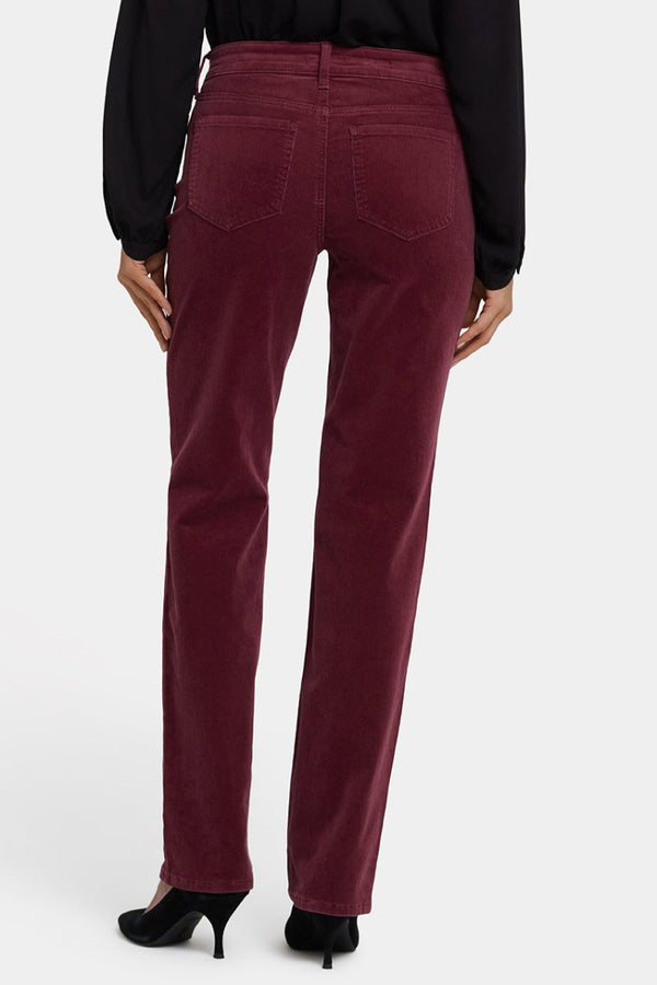 Marilyn Straight Corduroy Pants | Sienna Red | Pants | NYDJ