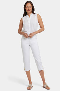 Marilyn Straight Crop Jeans | Optic White | Pants | NYDJ