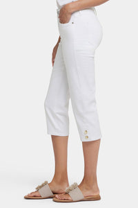 Marilyn Straight Crop Jeans | Optic White | Pants | NYDJ