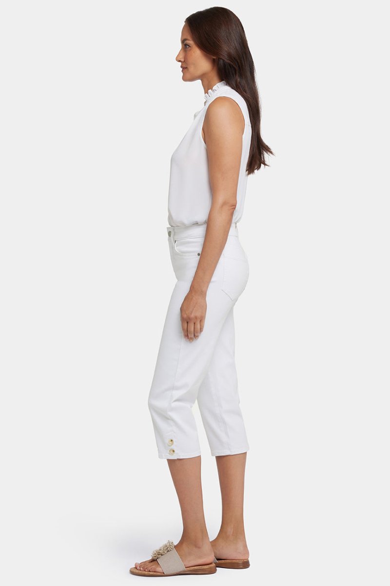 Marilyn Straight Crop Jeans | Optic White | Pants | NYDJ