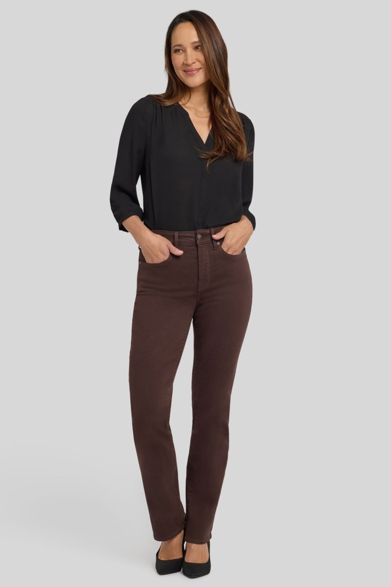 Marilyn Straight Jeans | Bitter Chocolate - NYDJ