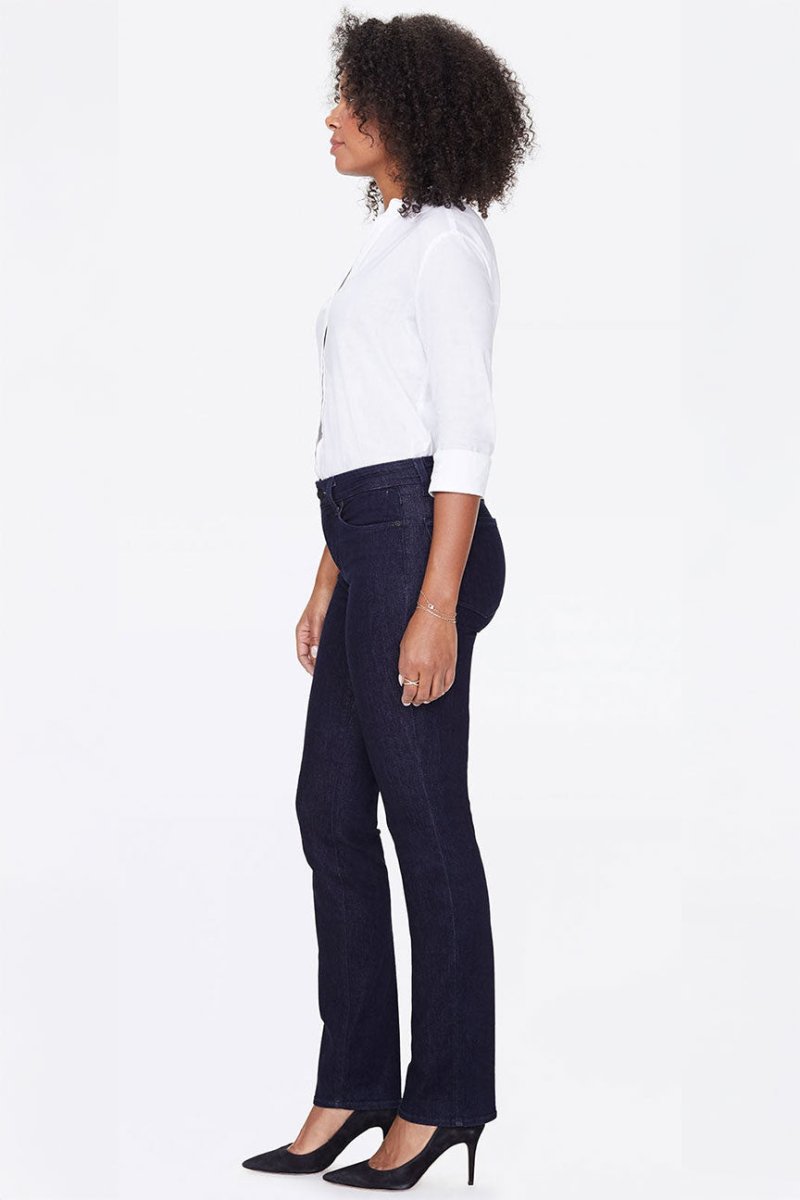 Marilyn Straight Jeans Dark Blue Premium Denim (Tall) | Rinse | Denim | NYDJ