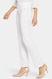 Marilyn Straight Jeans In Petite | Optic White | Pants | NYDJ