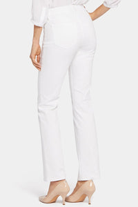 Marilyn Straight Jeans In Petite | Optic White | Pants | NYDJ