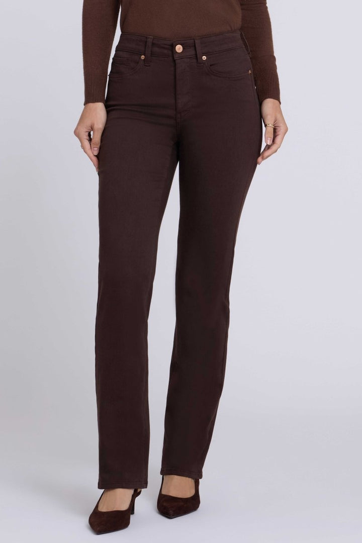 Marilyn Straight Jeans In Sure Stretch® Denim | Bitter Chocolate - NYDJ