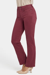 Marilyn Straight Jeans | True Burgundy | Pants | NYDJ
