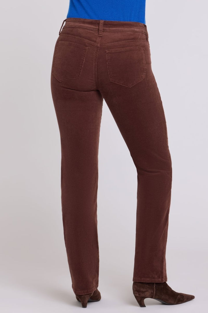 Marilyn Straight Pants In Stretch Corduroy | Chocolate Fondant - NYDJ