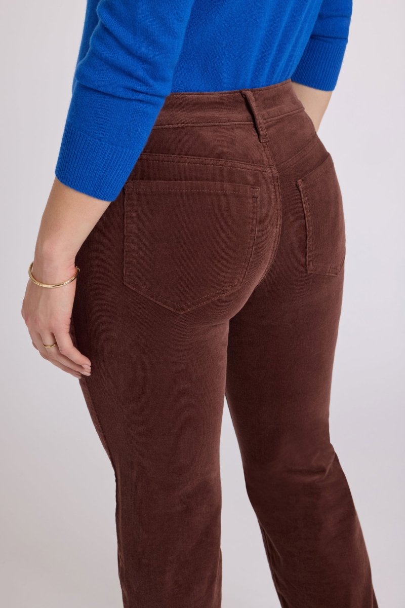 Marilyn Straight Pants In Stretch Corduroy | Chocolate Fondant - NYDJ