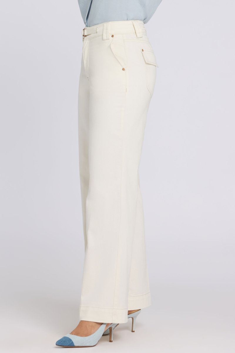 Mia Palazzo Jeans With High Rise | Vintage White | Denim | NYDJ