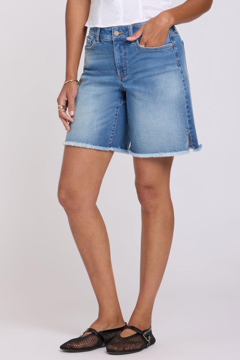 Naomi Relaxed A - Line Denim Shorts With High Rise | Pacifica - NYDJ