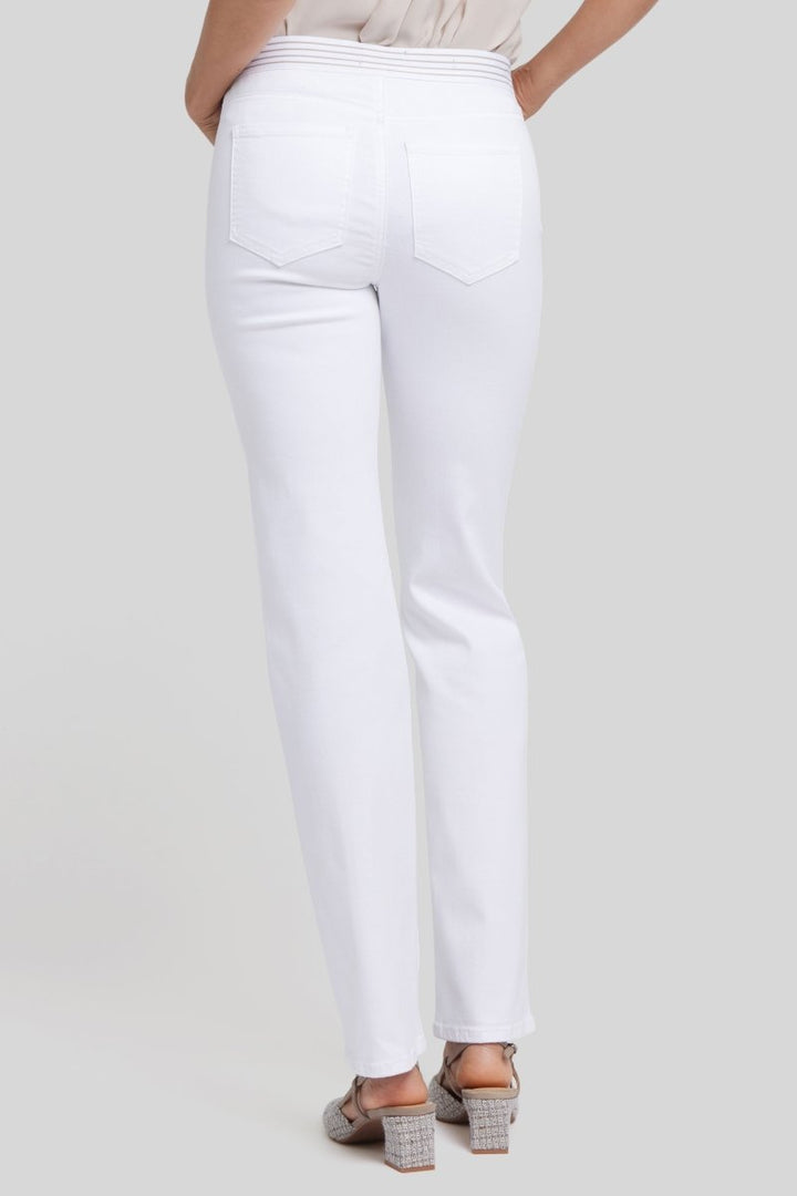 No Gapper™ Marilyn Straight Jeans In Petite In Sure Stretch® Denim | Optic White | Pants | NYDJ