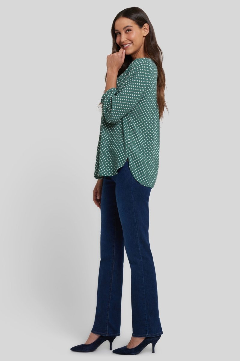 Pintuck Blouse | Adeline Dots | Blouse | NYDJ