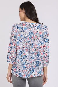 Pintuck Blouse | Desert Blooms | Blouse | NYDJ