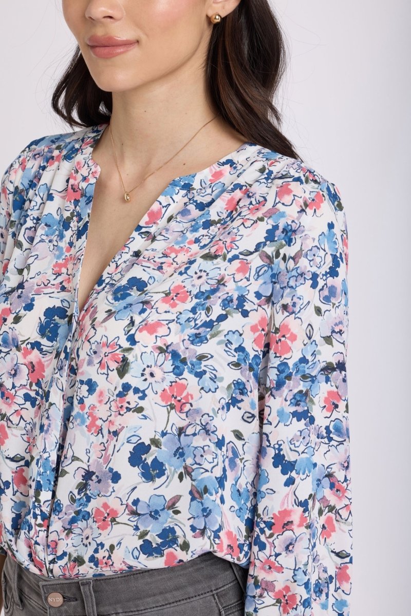 Pintuck Blouse | Desert Blooms | Blouse | NYDJ