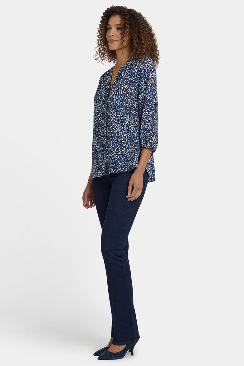 Pintuck Blouse | Indigo Cat | Blouse | NYDJ