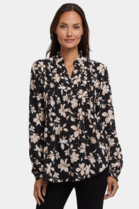 Pleated Front Tunic | Claudette | Top | NYDJ