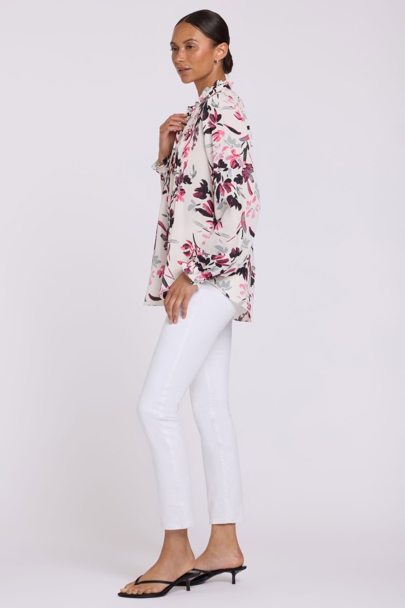 Pleated Front Tunic | Starlight Garden - NYDJ