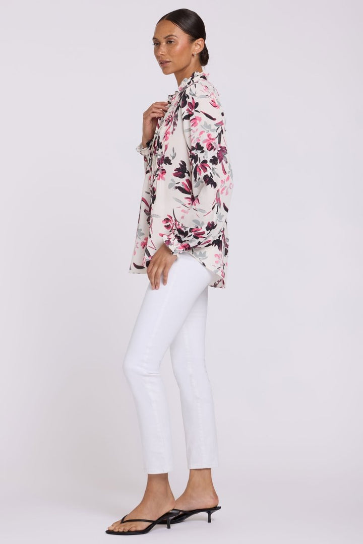 Pleated Front Tunic | Starlight Garden - NYDJ