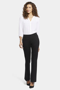 Pull-On Flared Sculpt-Her™ Trouser | Black | Non Denim | NYDJ