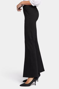 Pull-On Flared Sculpt-Her™ Trouser | Black | Non Denim | NYDJ