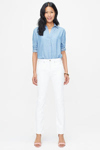 Sheri Slim Jeans White Coloured Denim | Optic White | Pants | NYDJ
