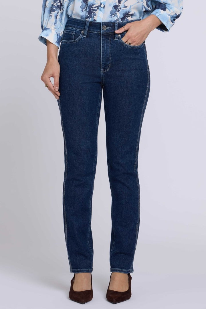 Sheri Slim Straight Jeans | Dark Stone - NYDJ
