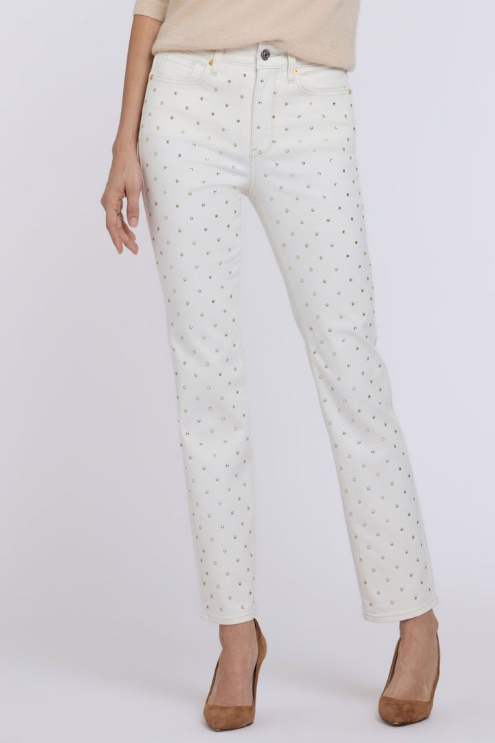 Sheri Slim Straight Jeans | Vintage White - NYDJ